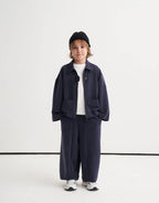 Ensemble veste zippée | Bleu fumé