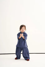 Ensemble col à double boutons | Indigo