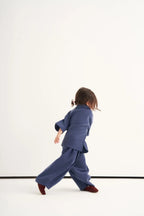 Ensemble col à double boutons | Indigo