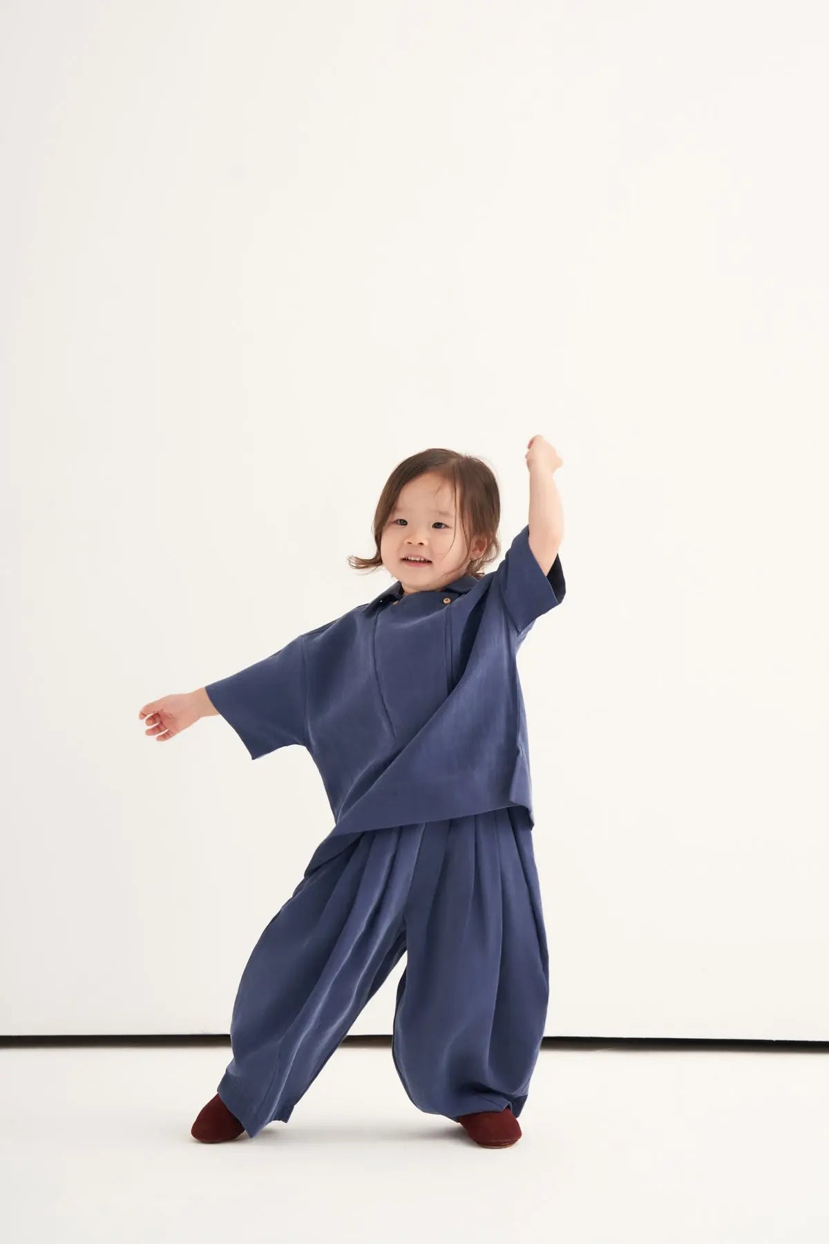 Ensemble col à double boutons | Indigo